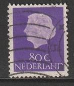 Nederland 1953 634b Juliana 80c fosfor, Gest, Postzegels en Munten, Postzegels | Nederland, Na 1940, Ophalen of Verzenden, Gestempeld