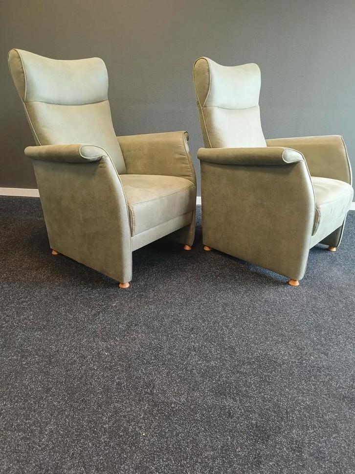 Prachtige set bij zet fauteuils ALS NIEUW!, Huis en Inrichting, Fauteuils, Zo goed als nieuw, 50 tot 75 cm, 75 tot 100 cm, Ophalen of Verzenden