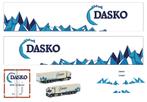 Vrachtauto decal 1:50 Dasko koel en vriestransporten, Hobby en Vrije tijd, Modelauto's | 1:50, Verzenden, Nieuw, Bus of Vrachtwagen