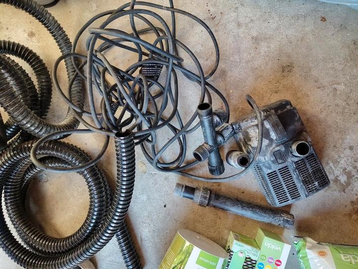 Vijverpomp met benodigdheden, Tuin en Terras, Vijver-toebehoren, Gebruikt, Vijverpomp, Ophalen