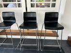 Ikea barkrukken zwart, Huis en Inrichting, Barkrukken, 2 krukken, Ophalen, Zo goed als nieuw, 60 tot 90 cm