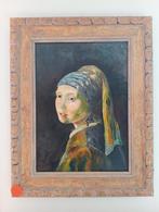 Schilderij meisje met de parel €95, Antiek en Kunst, Kunst | Schilderijen | Klassiek, Ophalen of Verzenden