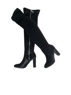 Nikkie Overknee Laarzen - Stijlvol! Maat 39, Kleding | Dames, Schoenen, Ophalen of Verzenden, Zo goed als nieuw, Zwart, Hoge laarzen