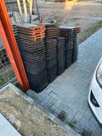 130 Mikado Dakpannen - Zwart, Doe-het-zelf en Verbouw, Dakpannen en Dakbedekking, Ophalen, Steen of Klei, Zwart, Dakpannen