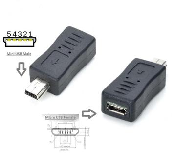 MICRO USB Female naar MINI USB Male Adapter beschikbaar voor biedingen