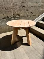 Douglas houten bijzettafel, Rond, Nieuw, 55 tot 75 cm, Hout