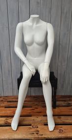 zittende witte headless etalagepop dame paspop vrouw, Ophalen, Gebruikt, Paspop