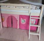 Flexa halfhoogslaper met tent, Ophalen, Zo goed als nieuw, Halfhoogslaper