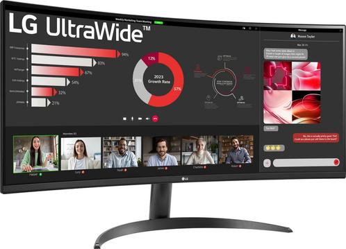 Lg 34WR50QK 34” curved monitor NIEUW, Computers en Software, Overige Computers en Software, Nieuw, Ophalen