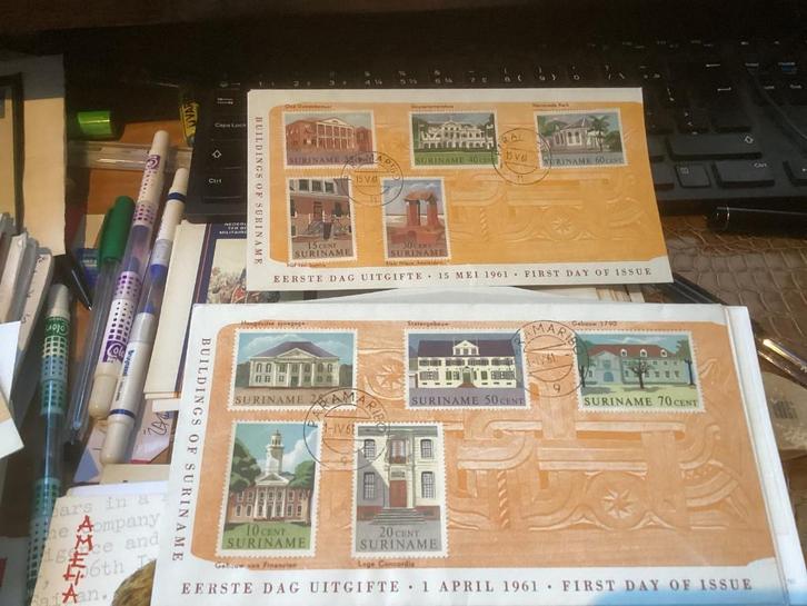 No5029 Suriname 1961 anders  Heb ook van Nederland jaarg, Postzegels en Munten, Postzegels | Eerstedagenveloppen, Onbeschreven