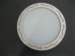 PLAFONDLAMP WIT / ZILVER, Ophalen of Verzenden, Nieuw, Glas