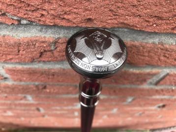 fraaie metalen  vrijmetselaars wandelstok beschikbaar voor biedingen
