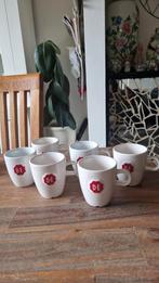 Douwe Egberts Mokjes - Set van 6, Huis en Inrichting, Keuken | Servies, Ophalen of Verzenden, Zo goed als nieuw, Aardewerk