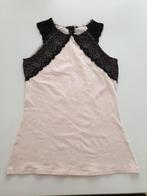 Lichtroze top met zwart kant maat M van H&M, Maat 38/40 (M), Nieuw, Ophalen of Verzenden, Roze