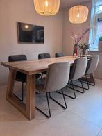 Mooie massieve eiken tafel 240x100, Ophalen, 100 tot 150 cm, Eikenhout, 200 cm of meer