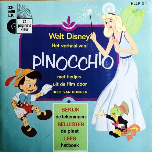 1967	Walt Disney's 		Pinochio, Cd's en Dvd's, Vinyl Singles, Zo goed als nieuw, Single, Overige genres, 7 inch, Verzenden
