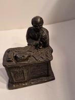 Antieke Geldwisselaar Beeldje, Antiek en Kunst, Ophalen of Verzenden