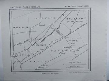 28 / Nibbixqwoud Wognum Zwaagdijk Westwoud Litho J. Kuyper beschikbaar voor biedingen
