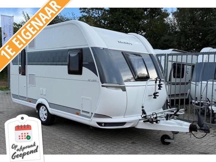 Hobby De Luxe 400 SFE Incl. Mover en Voortent, Caravans en Kamperen, Caravans, Bedrijf, tot en met 3, Treinzit, Hobby, Frans bed