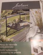 Te Koop: Nieuwe balkontafel/ droogrek, metaal antraciet, Ophalen, Nieuw