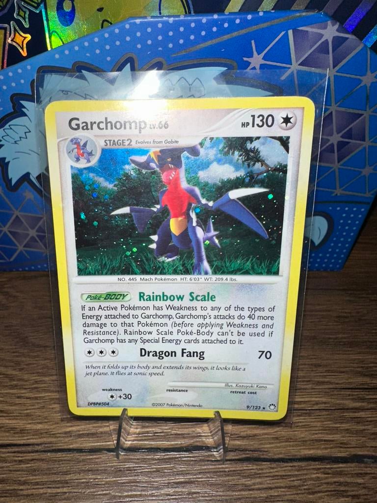 Garchomp - Holo 9/123, Ophalen of Verzenden, Nieuw, Losse kaart, Foil