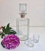Bormioli Italy Karaf Glas Hexagon decanter fles, Ophalen of Verzenden, Zo goed als nieuw, Borrel- of Shotglas