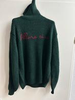 LUMINA losvallende trui met col groen mt TU