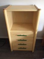 Ladekast in originele kleur met groene accenten blank hout, Huis en Inrichting, Ophalen, Gebruikt, 50 tot 100 cm, Minder dan 100 cm