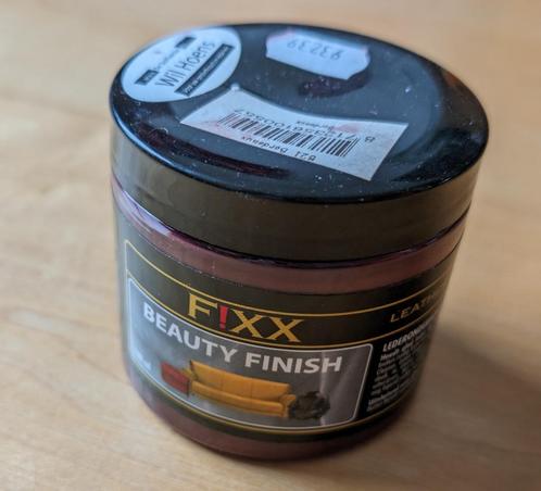 Leercreme Fixx Bordeaux rood lederonderhoud, Huis en Inrichting, Banken | Bankstellen, Nieuw, Leer, Ophalen of Verzenden