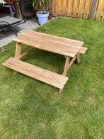 Picknicktafel voor kinderen, Tuin en Terras, Picknicktafels, Zo goed als nieuw, Rechthoekig, Hout, Ophalen
