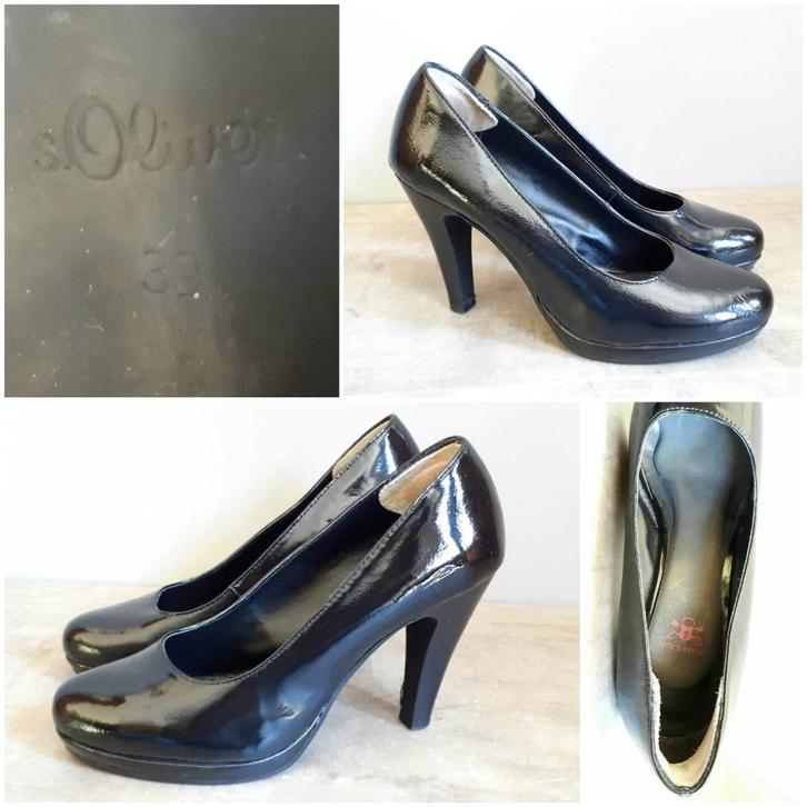 S Oliver pumps maat 39 lak zwart, Kleding | Dames, Schoenen, Gedragen, Pumps, Zwart, Ophalen of Verzenden