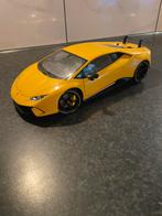 Autoart Lamborghini Huracan 1/18 Geel, Ophalen of Verzenden, Zo goed als nieuw, Auto, Autoart