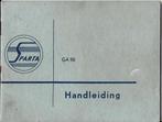 Sparta GA50 handleiding instructieboek + brief 1960, Ophalen of Verzenden, Zo goed als nieuw