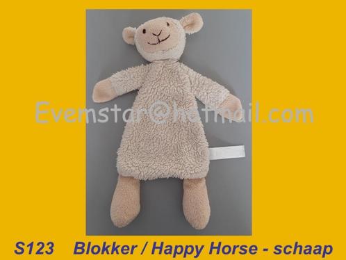 S123 Schaap Blokker / Happy Horse plat schaapje Wolly, Kinderen en Baby's, Speelgoed | Knuffels en Pluche, Zo goed als nieuw, Overige typen