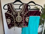 Lehenga met choli dupatta en sieraden !!, Maat 38/40 (M), Overige typen, Overige kleuren, Nieuw