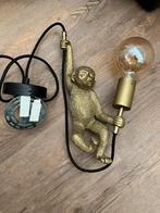 Unieke gouden aap hanglamp, Ophalen, Zo goed als nieuw, Metaal, Minder dan 50 cm