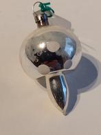 oude kerstbal paddestoel zilver H 6 cm, Diversen, Ophalen, Gebruikt