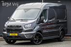 Ford Transit L2H2 | 165Pk A8 Aut. | Raptor Edition | 2x Schu, Auto's, 12 maanden, Stof, Zwart, 4 cilinders