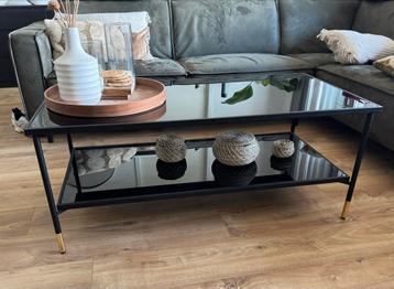 IKEA ÄSPERÖD Salontafel - Zwart/Glas - 115x58 cm beschikbaar voor biedingen