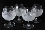 Vintage Franse Crystal Durand 4 cognac glazen, Antiek en Kunst, Ophalen of Verzenden