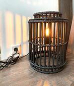 Leuke Bamboe Lamp zwart, Huis en Inrichting, Lampen | Vloerlampen, Ophalen of Verzenden, Zo goed als nieuw, Hout, Minder dan 100 cm
