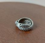 Zilveren Buddha to Buddha ring dubbel Ben maat 16 dames, Ophalen of Verzenden, Zo goed als nieuw, Dame of Heer, Zilver