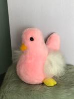 Pluche roze vogel echt een leukerd !, Ophalen of Verzenden, Zo goed als nieuw