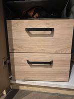 Bedside with two drawers, Ophalen of Verzenden, Zo goed als nieuw, Minder dan 45 cm