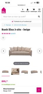 Prachtige beige bank, Huis en Inrichting, Banken | Sofa's en Chaises Longues, Ophalen, Zo goed als nieuw