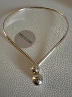 R168/Massief Zilveren ALTON Spang Bollen ketting ZWEDEN, Gebruikt, Verzenden, X, Zilver