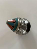 Tibetaanse zilveren ring, Ophalen of Verzenden, Gebruikt, Zilver, Dame
