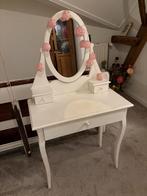 Kaptafel met spiegel, Huis en Inrichting, Tafels | Kaptafels, Ophalen, Gebruikt, 100 tot 150 cm, 50 tot 100 cm