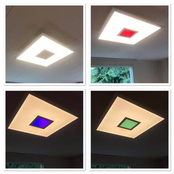 Dimbare plafondlamp 45 x 45 cm wit of kleur beschikbaar voor biedingen