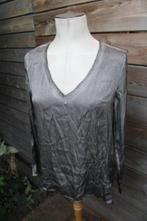 Blouse grijs Sack's mt 3 (38) zijde Vaste prijs AANBIEDING, Kleding | Dames, Maat 38/40 (M), Ophalen of Verzenden, Grijs, Sack's